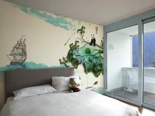 Blue Ocean, House Frame Wallpaper & Fabrics House Frame Wallpaper & Fabrics مساحات تجارية
