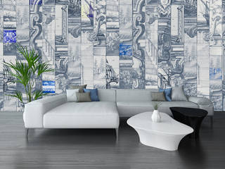 Blue Ocean, House Frame Wallpaper & Fabrics House Frame Wallpaper & Fabrics Ospedali moderni Negozi & Locali commerciali