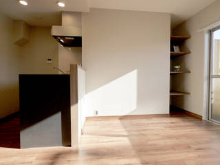 NY ブルックリンスタイル, セイワビルマスター株式会社 セイワビルマスター株式会社 Rustic style living room Solid Wood Multicolored