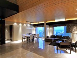 OZONE PENTHOUSE, smstudio smstudio ห้องนั่งเล่น