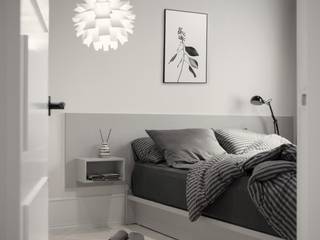 북유럽 감성을 가득 담은 20평대 주택 인테리어, husk design 허스크디자인 husk design 허스크디자인 Scandinavian style bedroom