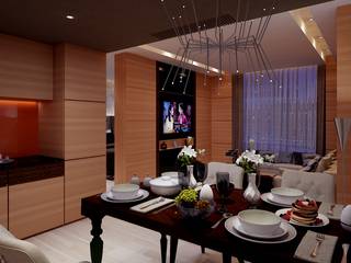 ICICI GUEST HOUSE HYDERABAD, smstudio smstudio Modern dining room