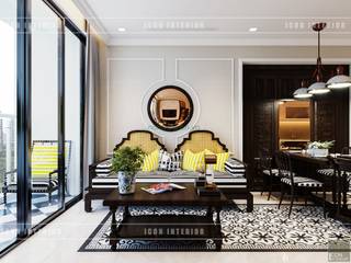 Thiết kế căn hộ Vinhomes Golden River - Phong cách thiết kế mang tiếng vọng xưa, ICON INTERIOR ICON INTERIOR Living room