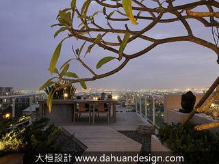 大桓設計-景觀設計-極上之墅 大桓設計顧問有限公司 Terrace لکڑی Wood effect