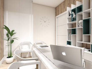 Home Office | Consultório, Agenor Gomes Arquitetura + Design Agenor Gomes Arquitetura + Design Modern study/office