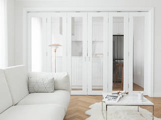 클래식하고 따뜻한 20평대 빌라 인테리어, husk design 허스크디자인 husk design 허스크디자인 Living room
