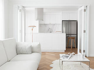 클래식하고 따뜻한 20평대 빌라 인테리어, husk design 허스크디자인 husk design 허스크디자인 Classic style living room