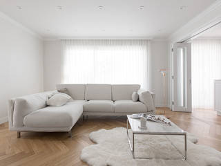클래식하고 따뜻한 20평대 빌라 인테리어, husk design 허스크디자인 husk design 허스크디자인 Living room