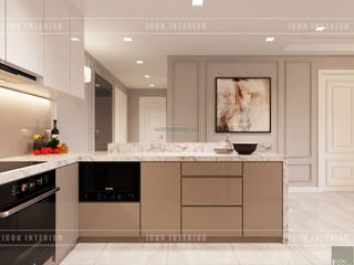 Thiết kế căn hộ Gateway Thảo Điền sang trọng và thanh lịch - Phong cách Tân Cổ Điển, ICON INTERIOR ICON INTERIOR Kitchen