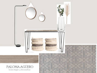 PROJECTO DE HOME STAGING NO ALGARVE, Paloma Agüero Design Paloma Agüero Design Couloir, entrée, escaliers scandinaves