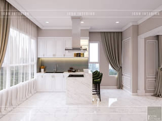 Thiết kế căn hộ cao cấp sang trọng mang phong cách Tân Cổ Điển, ICON INTERIOR ICON INTERIOR Kitchen