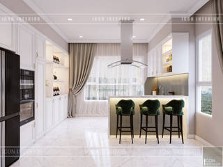 Thiết kế căn hộ cao cấp sang trọng mang phong cách Tân Cổ Điển, ICON INTERIOR ICON INTERIOR Kitchen