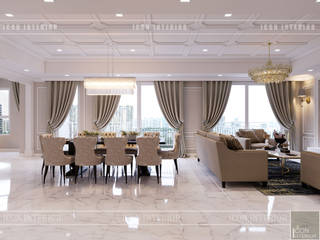 Thiết kế căn hộ cao cấp sang trọng mang phong cách Tân Cổ Điển, ICON INTERIOR ICON INTERIOR Comedores de estilo clásico