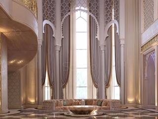 Moroccan interior design, Spazio Interior Decoration LLC Spazio Interior Decoration LLC Koridor & Tangga Gaya Mediteran Marmer