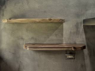 隱藏式層板, 日常鉄件製作所 日常鉄件製作所 Nhà bếp phong cách công nghiệp Gỗ Wood effect