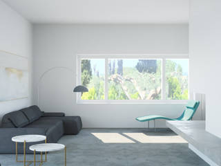 Villa Ansedonia, Arabella Rocca Architettura e Design Arabella Rocca Architettura e Design Modern Living Room