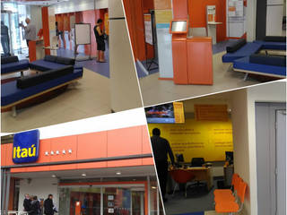 Gerenciamento de Obras - Itaú Unibanco, Karen Oliveira - Designer de Interiores Karen Oliveira - Designer de Interiores Commercial spaces Concrete Orange