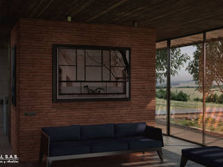 Concurso Visualización Arquitectónica, PLUMA DIGITAL SAS. PLUMA DIGITAL SAS. Modern living room