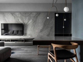 三重徐公館, 湜湜空間設計 湜湜空間設計 Modern living room Marble