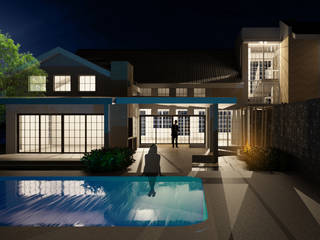 House Waverly, Nuclei Lifestyle Design Nuclei Lifestyle Design Giardino con piscina