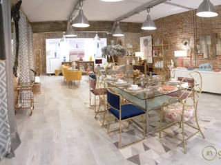 The Loft, Muebles Marieta Muebles Marieta 모던스타일 거실 벽돌