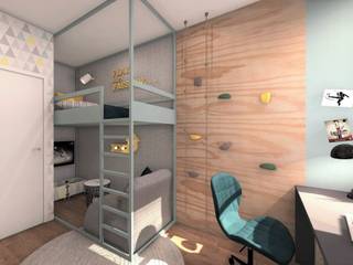 POKÓJ DLA CHŁOPCA 1, AP interiors AP interiors 嬰兒房/兒童房