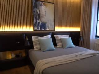 ​Спальня в современном стиле с элементами скандинавии, "Комфорт Дизайн" 'Комфорт Дизайн' Scandinavian style bedroom Wood Wood effect