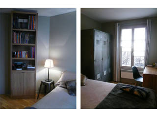 Appartement 110m² à Saint-Cloud, Delphine Gaillard Decoration Delphine Gaillard Decoration モダンスタイルの寝室