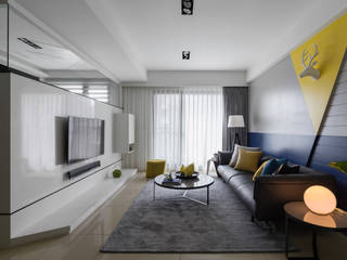 斜。室角, 存果空間設計有限公司 存果空間設計有限公司 Salas de estar modernas