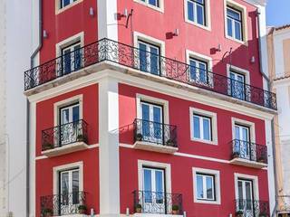 Lisbon Wine Hotel, CA Arquitectura & Interiores CA Arquitectura & Interiores Gewerbeflächen Ziegel Rot