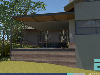 HOUSE SHONGWE, ENDesigns Architectural Studio ENDesigns Architectural Studio Balkon, Beranda & Teras Modern