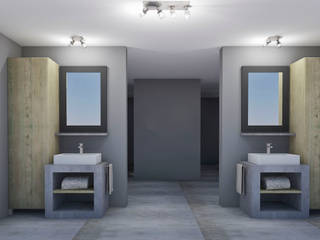 Bathroom Design - House Booysen, LINE Creative Interiors LINE Creative Interiors