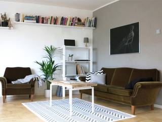 So geht skandinavisch Wohnen - Innenarchitektin zeigt ihren Stil, Baltic Design Shop Baltic Design Shop Skandinavische Wohnzimmer Holz Weiß