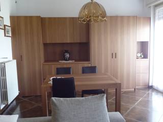 ufficio in soggiorno, Frigerio Paolo & C. Frigerio Paolo & C. غرفة المعيشة خشب