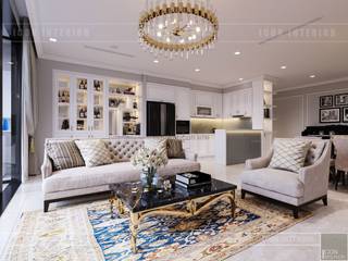 Vinhomes Golden River đẳng cấp với phong cách thiết kế Tân Cổ Điển, ICON INTERIOR ICON INTERIOR Living room