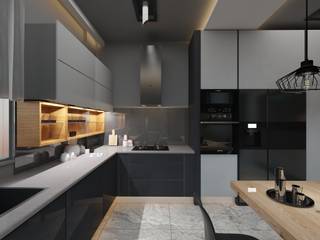 Fahrettin Özün Villa, Adalya İç Mimarlık Adalya İç Mimarlık Minimalist kitchen