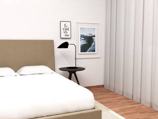 O quarto industrial, IAM Interiores IAM Interiores Industrial style bedroom