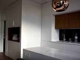 Светлая уютная кухня в стиле хай-тек с элементами скандинавии, "Комфорт Дизайн" 'Комфорт Дизайн' Built-in kitchens Wood Wood effect