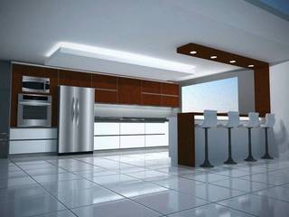 Diseño y Modelado 3D Cocina bello monte ccs, arqyosephlopez arqyosephlopez Moderne keukens