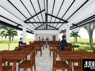 Musuan Elementary School Alumni Cafeteria, Arkilinya Design Studio: modern by Arkilinya Design Studio, Modern