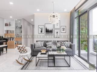 Vẻ đẹp thanh lịch đến từ sự đơn giản - Phong cách thiết kế hiện đại, ICON INTERIOR ICON INTERIOR Modern Living Room
