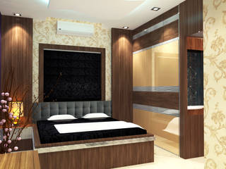 Bedroom, KamaRoopin group KamaRoopin group Asian style bedroom