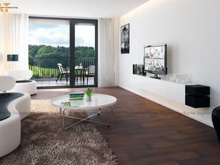 Modern 3D House Interior Design, Rayvat Rendering Studio Rayvat Rendering Studio Classic style living room