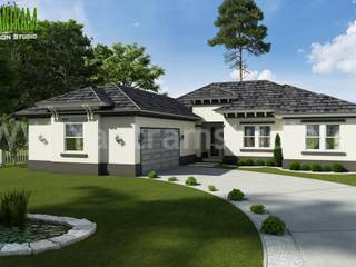 The Most Stunning Exterior House Design Ideas by Yantram Architectural Design Studio - Manchester, UK, Yantram Animation Studio Corporation Yantram Animation Studio Corporation Modern home
