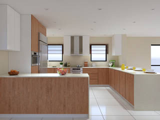 Thornhill Estate Kitchen, Linken Designs Linken Designs Built-in kitchens Wood Wood effect