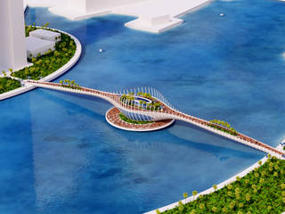 Murex - Bahrain Bridge Restaurant, Giancarlo Zema Design Group Giancarlo Zema Design Group Merdivenler