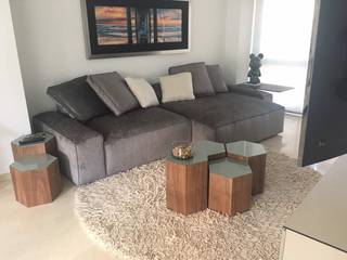 proyecto en Guataparo, Valencia, THE muebles THE muebles Modern living room Grey