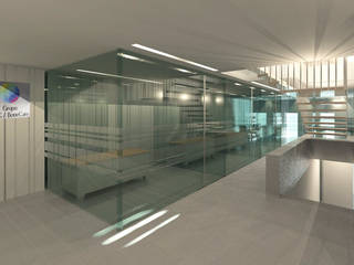 Remodelação de Escritórios, darq - arquitectura, design, 3D darq - arquitectura, design, 3D Phòng học/văn phòng phong cách tối giản