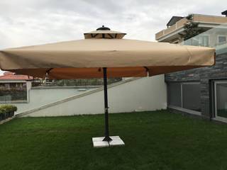 4x4 LUX MODEL ŞEMSİYE, Akaydın şemsiye Akaydın şemsiye Front yard Aluminium/Zinc Beige