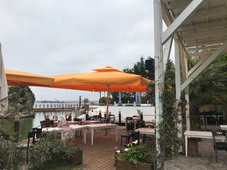 ŞİLE MİHMAN BALIK ŞEMSİYESİ, Akaydın şemsiye Akaydın şemsiye Moderne Autohäuser Aluminium/Zink Orange